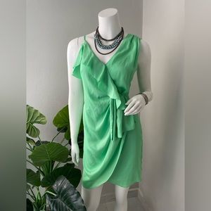 B relaxx cocktail green mini dress size Small